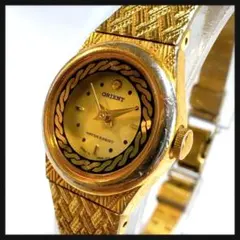【稼働】ORIENT オリエント★クオーツ ゴールド レディース 腕時計 ブレスのサムネイル