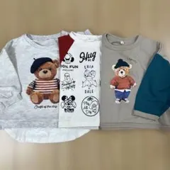 くま柄　ディズニー　長袖　Tシャツ　カットソー　　90cm まとめ売り