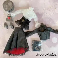 未使用リカちゃん　フォトジェニックリカ ゴシックノワール　ロリータ　ゴスロリ　服
