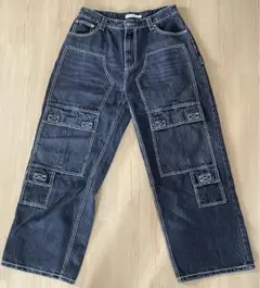 UNUSED LAB ダークデニム カーゴパンツ