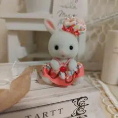 シルバニア　キラキラくじ　赤ちゃんドーナツトリオ　白ウサギの赤ちゃん
