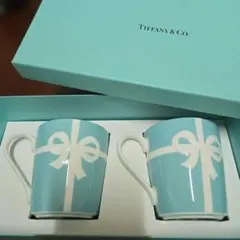廃盤貴重！！　Tiffany & Co. ブルー マグカップ 2個セット