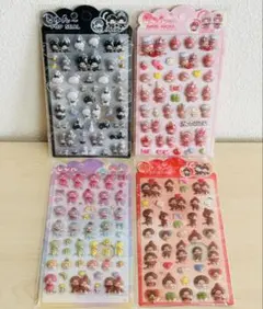 モンチッチ　ぷっくりシール　4点セット