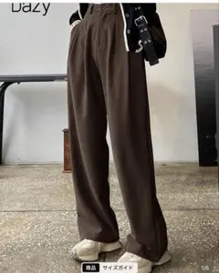 DAZY 無地ストレートレッグパンツ SHEIN 25280259
