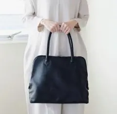 美品 CLASKA & THE FACTORY レザー トートバッグ ブラックのサムネイル