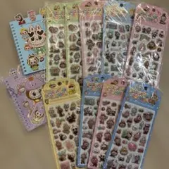 ラブブ　キャラクターシールとノートセット