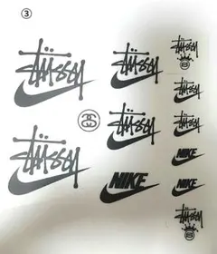 Stüssy Nike アイロンプリントシート③ 12ロゴ