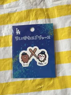 ちいかわMLBコラボ　ステッカー　くまのぬいぐるみ　ちいかぶちゃん