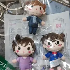 名探偵コナン セガラッキーくじ G賞 ぬいぐるみマスコット3種