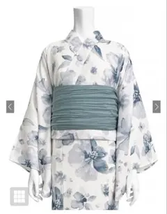 GRL 3点セット2way水彩花柄浴衣セット