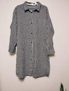 ギンガムチェック シャツドレス