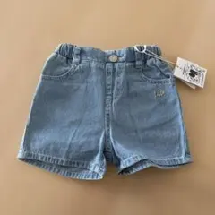 新品　しまむら　リトシー　ミッキー　デニムショートパンツ　100cm