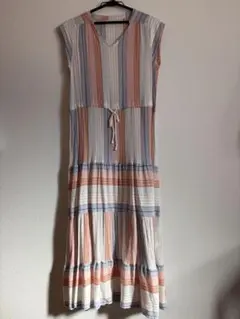 ティアードストライプワンピース／センスオブプレイスバイアーバンリサーチ