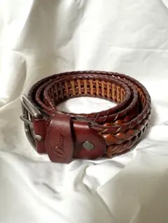 Dime CEINTURE 編み込みレザーベルト