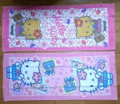 キティ フェイスタオル キャラクターグッズ