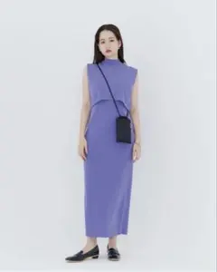 tinajojun セットアップニットワンピ パープル