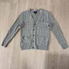 美品！Polo Ralph Lauren グレー カーディガン 150