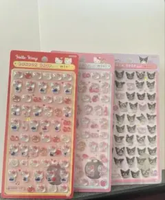 【正規品】ボンボンドロップシールミニ　サンリオ　３枚セット