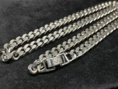 喜平 ネックレス k18GP シルバー 2面シングル