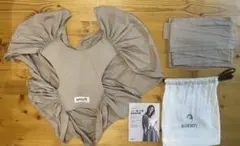 美品 コニー 抱っこ紐 M ベージュ Konny 付属品完備 説明書外紐ポーチ付