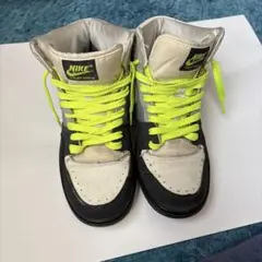 Nike ハイカットスニーカー サイズ不明 ブラック/ホワイト/ネオンイエロー