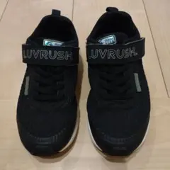 LUVRUSH スニーカー 19センチ　ブラック　EE