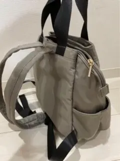グレー リュック・トート兼用バッグ