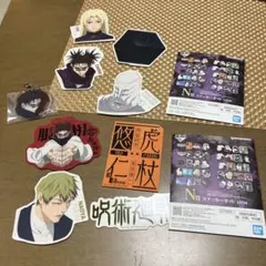 一番くじ呪術廻戦ステッカー死滅回游アクリルチャーム新品未使用キーホルダー脹相