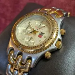 ELGIN クロノグラフ FK-528-A コンビカラー メンズ　稼働美品
