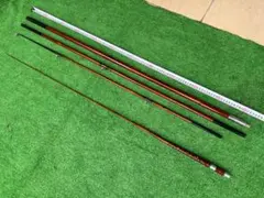 江戸和竿［竿辰］外通し 3継 赤メノウ / 手バネ 鯨先 / 仕舞 約115cm 江戸和竿［竿辰］外通し 3継 赤メノウ / 手バネ 鯨先 / 仕舞 約115cm
