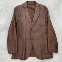 Berluti カーフレザー テーラードジャケット イタリア製 牛革 46