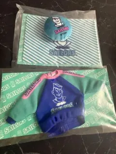 再値下げ！リカちゃんくじ リカちゃんドレス トレーナー青、ブランケット小物2点