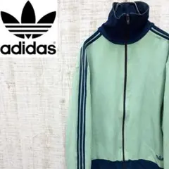 RC141《西ドイツ　３》アディダス　トラックジャケット　デサント製　刺繡ロゴ