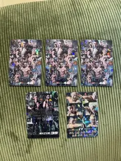 RIZINポテトスティック　メタリックプラカード&RIZINウエハースカード