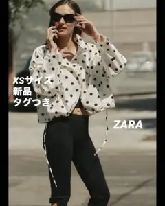 完売品 ZARA ドット柄ジャケット Sサイズ新品タグ付き - メルカリ