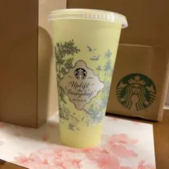 スタバ カラーチェンジングボトルリユーザブルコールドカップ　イエロー