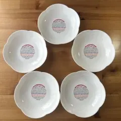 ヤマザキ春のパン祭り　白いフラワーボウル5枚