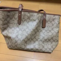 COACH モノグラム ベージュ トートバッグ