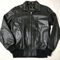 極美品✨Bugatti　レザー ジャケット 　A-2　A2　牛革　L　ブラック