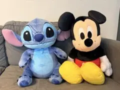 ディズニー＊スティッチ＆ミッキー＊BIGぬいぐるみ＊2点セット