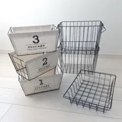 100均 ワイヤーバスケット 7個セット ダイソー セリア