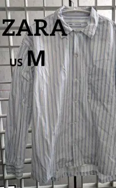 ZARA ストライプ 長袖シャツ M