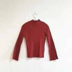 グローバルワーク　レディース　セーター　ハイネック　長袖　リブ
