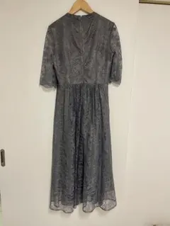 aimer anche 総レースパーティードレス グレー