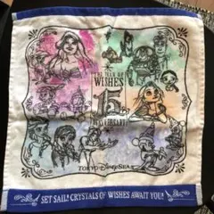 東京ディズニー　シー　15周年　記念　タオルハンカチ　TDS 15th ランド