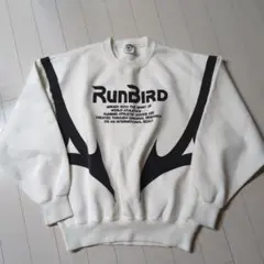 RunBird クルーネックトレーナー M ホワイト