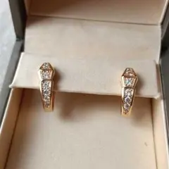セルペンティ　ヴァイパー　イヤリング　ピンクゴールドダイヤモンド