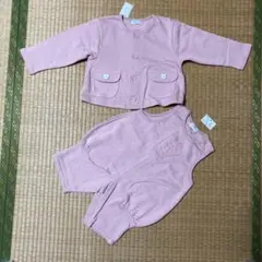 [未使用品]ロンパース・カバーオール と上着のセット　90センチ　お値下げ