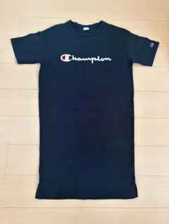 Champion 半袖ワンピース ネイビー L