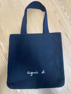 美品　agnes b. アニエスべー　WEB限定 ロゴトートバッグ　ブラック